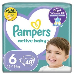 PAMPERS Active Baby pieluchy 6 13 18 kg 48 szt