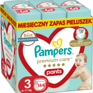 PAMPERS Premium Care pieluchomajtki 6 11kg rozmiar 3 144 szt